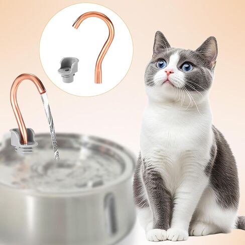 Cat Water Fountain Replacement Accessories Set, Kitty Water Fountain Kit Including Spout & Spout Holder Practical Maintenance Kit for Pet Drinking Dispenser in Saudi Arabia