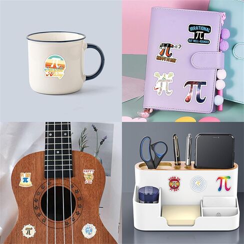 55 Pcs Pi Day Stickers Math Sticker Happy Pi Day Decals International Day of Mathematics Science Lapel Stickers Π Day Accessories Decoration for Math Party Gift (Multicolour-A) in Saudi Arabia