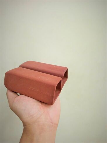 2pc Trapezium-Shape Fish cave,Hide Away Caves for Plecos, (Dark Red) in Saudi Arabia