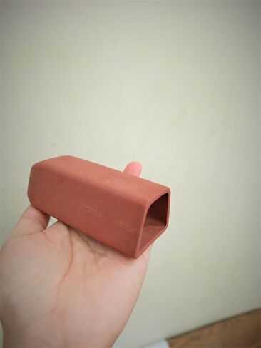 2pc Trapezium-Shape Fish cave,Hide Away Caves for Plecos, (Dark Red) in Saudi Arabia