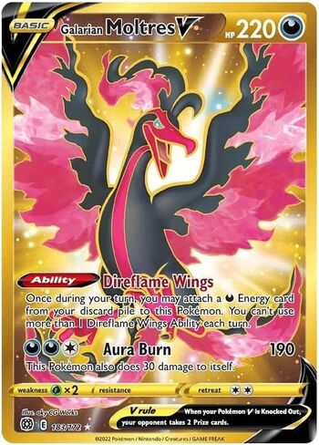 Galarian Moltres V - 183/172 - سر نادر - السيف والدرع: النجوم الرائعة in Kuwait