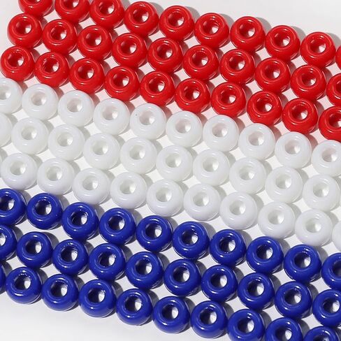 1000pcs Pony Beads Bulk for Bracelets,6 * 9mm Large Hole Colored Kandi Beads for Hair and Keychain Making,Friendship Necklace for Gift and DIY Crafts(Mixed Colors) in Saudi Arabia