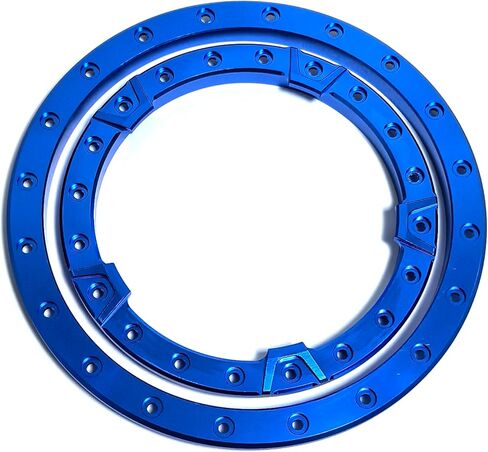 CNC Alu Inner Outer beadlock Ring for PROLine PRO1015113 Road Tire & MX43 4.3" Tire (red) in Saudi Arabia