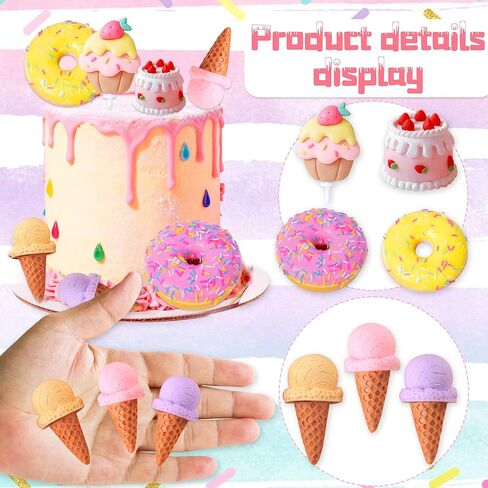 Ice Cream Cake Topper Candy Cake Topper Candyland Cake Toppers Sweet One Cake Toppers with Ice Cream for Sweet Theme Party Supplies in Saudi Arabia