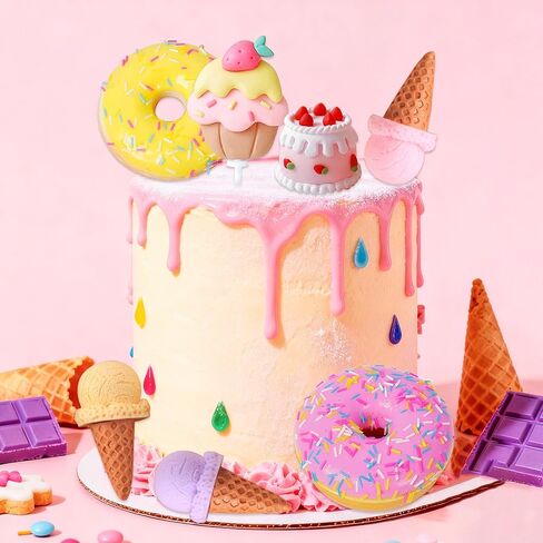 Ice Cream Cake Topper Candy Cake Topper Candyland Cake Toppers Sweet One Cake Toppers with Ice Cream for Sweet Theme Party Supplies in Saudi Arabia