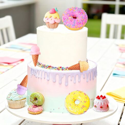Ice Cream Cake Topper Candy Cake Topper Candyland Cake Toppers Sweet One Cake Toppers with Ice Cream for Sweet Theme Party Supplies in Saudi Arabia