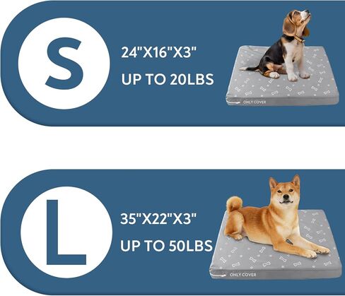 Dog Bed Covers 35"x22"x3" Waterproof Dog Bed Protector Replacement Washable Pet Couch Sofa Cover Soft & Noiseless Puppy Pad for Cat in Saudi Arabia