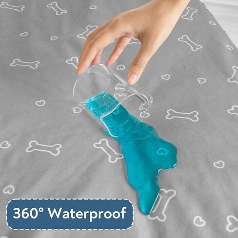 Dog Bed Covers 35"x22"x3" Waterproof Dog Bed Protector Replacement Washable Pet Couch Sofa Cover Soft & Noiseless Puppy Pad for Cat in Saudi Arabia