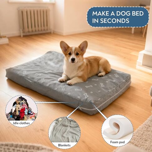 Dog Bed Covers 35"x22"x3" Waterproof Dog Bed Protector Replacement Washable Pet Couch Sofa Cover Soft & Noiseless Puppy Pad for Cat in Saudi Arabia