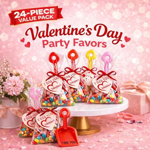 128 قطعة من هدايا عيد الحب للأطفال، هدية تبادل في الفصل الدراسي للأطفال، مع ملصق I Dig You، بطاقة هدية حلوى، سلسلة هدايا، جوائز تبادل الفصل الدراسي، هدايا عيد الحب، بطاقة تهنئة عيد الحب in Kuwait