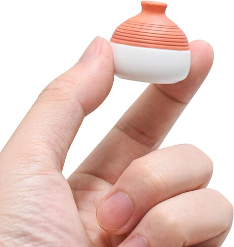 6 Pieces Mini Clay Pots for Crafts Dollhouse Miniatures Resin Vase Tiny Potted Plant for Dollhouse Furniture Bedroom Mini Garden Plants in Saudi Arabia
