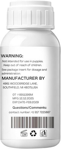 lvermect Dewormer Liquid for Dogs, Broad Spectrum for All Wormer, Hookworms, Lung Worms, Pin Worms, Round Worms in Kuwait