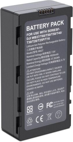 4920mAh WB37 RC Transmitter Replacement Battery For DJI RC Plus , High-Bright Remote Monitor, Video Transmitter, Video Receiver, CrystalSky, Cendence Remote Controller Upgrade Capacity 7.6V 37.39Wh in Saudi Arabia