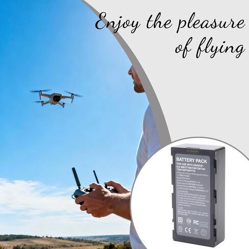 4920mAh WB37 RC Transmitter Replacement Battery For DJI RC Plus , High-Bright Remote Monitor, Video Transmitter, Video Receiver, CrystalSky, Cendence Remote Controller Upgrade Capacity 7.6V 37.39Wh in Saudi Arabia