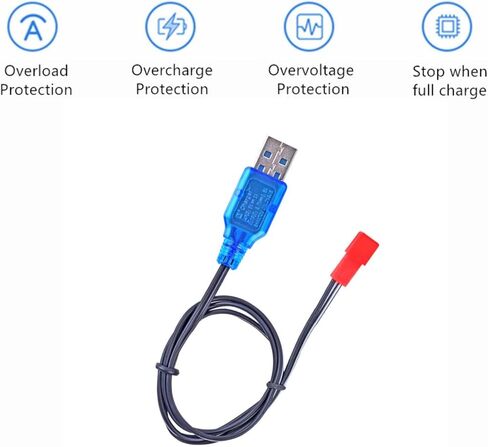 بطارية ليبو 3.7 فولت 1800 مللي أمبير في الساعة JST Plug 25C لبطارية طائرة بدون طيار RC كوادكوبتر 2 حزمة مع شاحن بطارية 3.7 فولت in Kuwait