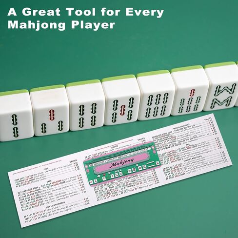 4 Pcs Mahjong Line Reader, Mahjong Card Guide and Line Finder for NMJL Card Beginners Seniors Must Have, Friendly Travel, Parties, Game Nights Rules Helper & Mahjong Accessories Gifts in Saudi Arabia