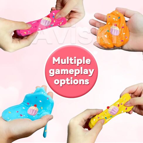 Aviski 30Pcs Valentine Cards with Slime for Kids, Valentines Cards Classroom Exchange, Party Favors Gift Party Bag Fillers Party Supplies in Saudi Arabia