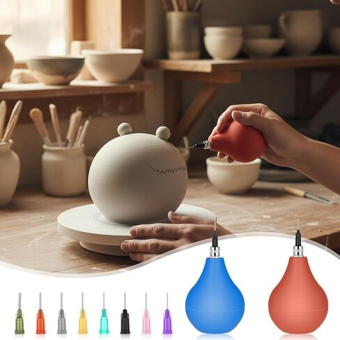 156pcs Pottery Tools Supplies Ceramic Precision Tip Applicator Clay Slip Trailing Bottles Clay Tools Set Needle Tip Squeeze Bottle Ceramic Glaze Extrusion Bottle for Art Decorating Kit in Saudi Arabia