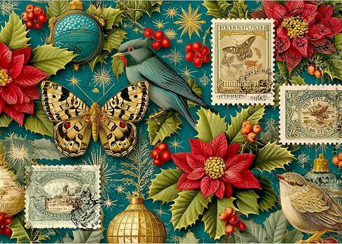 Colorful Fantasy Peacock Puzzles for Adults 1000 Pieces: Rainbow Bird Flower Hard Jigsaw Puzzle, Challenging Difficult Art Puzzle for Animal Lovers Gifts Home Decor in Saudi Arabia