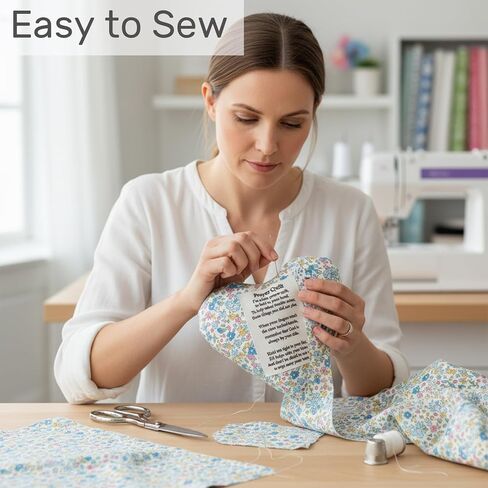 Prayer Quilt Sewing Patchwork - 10 Sets Pocket Prayer Quilt Panel Squares with Small Wooden Crosses, Christian Sewing Project in Kuwait