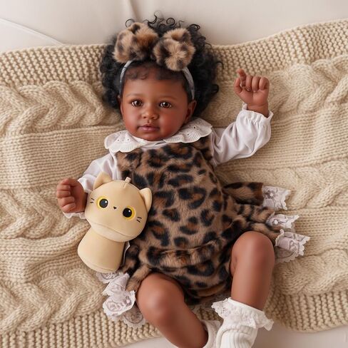 BABESIDE Lifelike Reborn Baby Dolls Miya Black Girl - 20 بوصة جسم ناعم واقعي - دمى أطفال حقيقية مصنوعة يدويًا لحديثي الولادة مع ملابس ولعبة هدية للأطفال من سن 3 سنوات فما فوق in Saudi Arabia