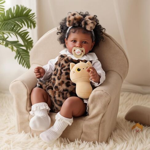 BABESIDE Lifelike Reborn Baby Dolls Miya Black Girl - 20 بوصة جسم ناعم واقعي - دمى أطفال حقيقية مصنوعة يدويًا لحديثي الولادة مع ملابس ولعبة هدية للأطفال من سن 3 سنوات فما فوق in Saudi Arabia