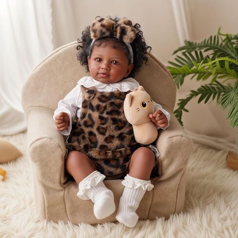 BABESIDE Lifelike Reborn Baby Dolls Miya Black Girl - 20 بوصة جسم ناعم واقعي - دمى أطفال حقيقية مصنوعة يدويًا لحديثي الولادة مع ملابس ولعبة هدية للأطفال من سن 3 سنوات فما فوق in Saudi Arabia