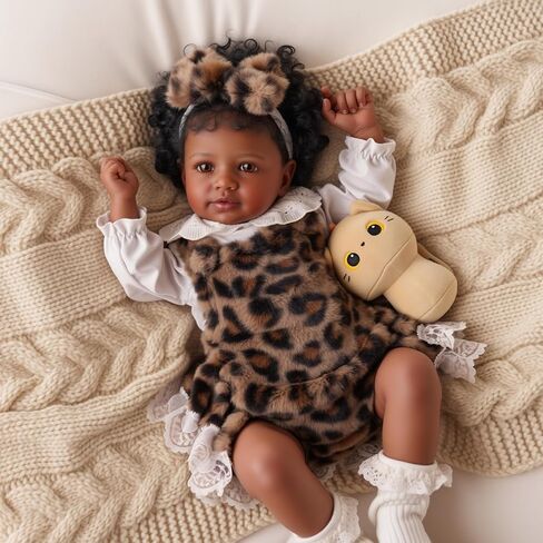 BABESIDE Lifelike Reborn Baby Dolls Miya Black Girl - 20 بوصة جسم ناعم واقعي - دمى أطفال حقيقية مصنوعة يدويًا لحديثي الولادة مع ملابس ولعبة هدية للأطفال من سن 3 سنوات فما فوق in Saudi Arabia