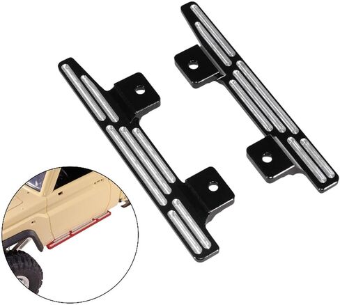 2 Pieces 1/12 RC Car Foot Pedals, RC Side Board, Replacements Step Running Board for MN78 MN82 LC79 RC Car DIY Accessories, Black in Saudi Arabia