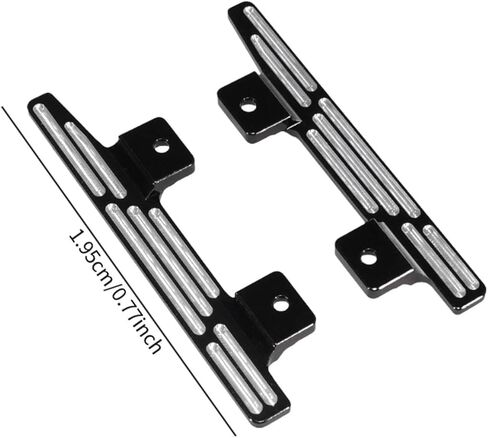 2 Pieces 1/12 RC Car Foot Pedals, RC Side Board, Replacements Step Running Board for MN78 MN82 LC79 RC Car DIY Accessories, Black in Saudi Arabia