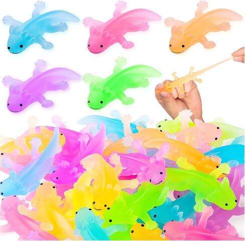 20 قطعة من ألعاب حيوانات السمندل اللطيفة للضغط على قنفذ البحر لتخفيف التوتر، ألعاب حسية لحيوانات السلمندر للأطفال للاسترخاء في الاجتماعات وديكورات أعياد الميلاد (5 ألوان) in Kuwait