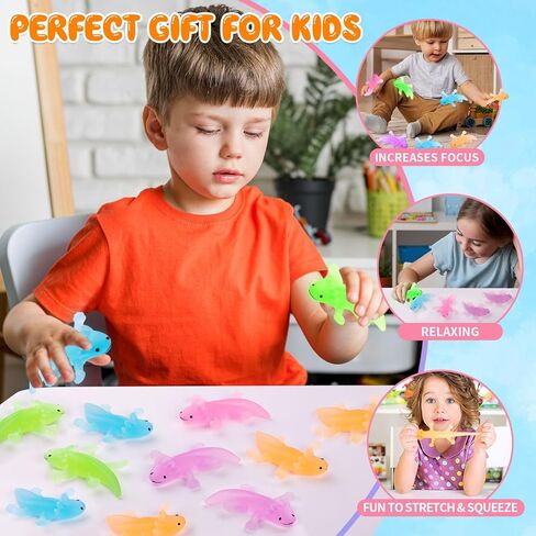 20 قطعة من ألعاب حيوانات السمندل اللطيفة للضغط على قنفذ البحر لتخفيف التوتر، ألعاب حسية لحيوانات السلمندر للأطفال للاسترخاء في الاجتماعات وديكورات أعياد الميلاد (5 ألوان) in Kuwait