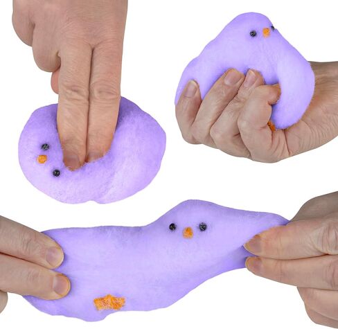 ORB Tabalicious TABA Squishy Chick (بنفسجي) - زغبات TABA الإسفنجية - اسحق واضغط على هذه الإسفنجيات الناعمة واللزجة، مثالية لتخفيف التوتر - ألعاب حسية وتململ للأطفال والكبار in Saudi Arabia