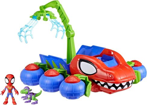 Hasbro Spidey and His Amazing Friends Marvel Dinowebs Crawler Toy for Kids, Interactive Spider-Man Playset with Figures in Saudi Arabia