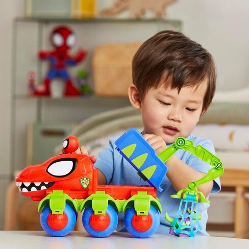 Hasbro Spidey and His Amazing Friends Marvel Dinowebs Crawler Toy for Kids, Interactive Spider-Man Playset with Figures in Saudi Arabia