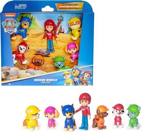 Paw Patrol - Paw Patrol Gift Set 7 Rescue Wheels Figurines - Collectible Action Figures - All-Terrain Theme - Ages 3+ in Saudi Arabia