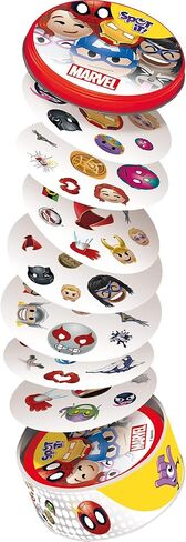 أسمودي سبوت إت! لعبة بطاقات Marvel Emojis (تحديث 2024) - إصدار صديق للبيئة، لعبة إدراك بصري 5 في 1 لردود الفعل السريعة والمرح العائلي، للأعمار من 6 سنوات فما فوق، 2-8 لاعبين، وقت لعب لمدة 10 دقائق in Saudi Arabia