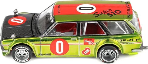 1/64 Datsun KAIDO 510 Wagon OG Flo, Chrome Yellow, x Mini GT KHMG164 in Saudi Arabia