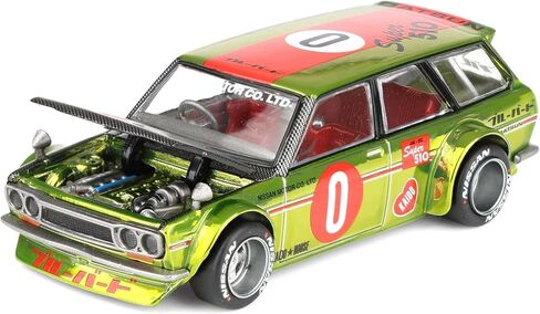 1/64 Datsun KAIDO 510 Wagon OG Flo, Chrome Yellow, x Mini GT KHMG164 in Saudi Arabia