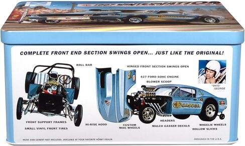 MPC Ohio George Malco Gasser Mustang (Collectors Tin) 1:25 Scale Model Kit in Saudi Arabia