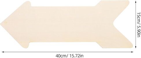 Garneck 8 Pack Large Wooden Arrow Cutouts 15.7 Inch – Unfinished Wood Blank Directional Signs for Crafts – Rustic Wall Decor Plaque for Wedding Party Farmhouse Home Decoration (Paintable) in Saudi Arabia