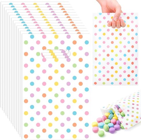 Supervitae 100 Pieces Ramadan Kareem Plastic Gift Bags Bulk Eid Mubarak Treat Candy Goodie Bags with Churches Star and Moon for Muslim Eid Party Favors Supplies in Saudi Arabia