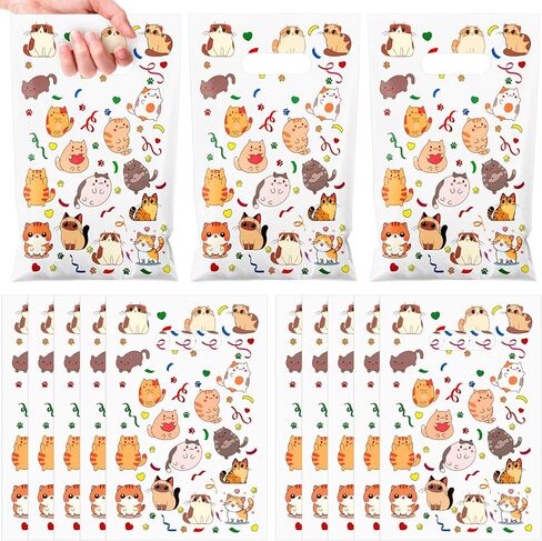 Supervitae 100 Pieces Ramadan Kareem Plastic Gift Bags Bulk Eid Mubarak Treat Candy Goodie Bags with Churches Star and Moon for Muslim Eid Party Favors Supplies in Saudi Arabia