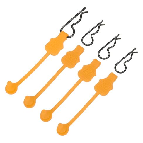 MECCANIXITY 4 قطع من مثبتات مشبك الجسم RC، 1.2 مم قضيب RC مقاطع شل مشبك تثبيت ثابت قفل Springy R دبابيس قطع غيار شل لجميع الشاحنات الزاحفة طراز 1/8 1/10 (أرجواني) in Kuwait