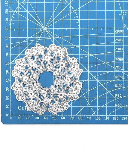 Silver Round Lace Shaped Metal Die Cuts Cutting Dies Cut Stencils for DIY Embossing Paper Leather Scrapbooking Card Making Dies Earrings, Die-Cutting and Embossing, Scrapbooking Die-Cuts in Saudi Arabia