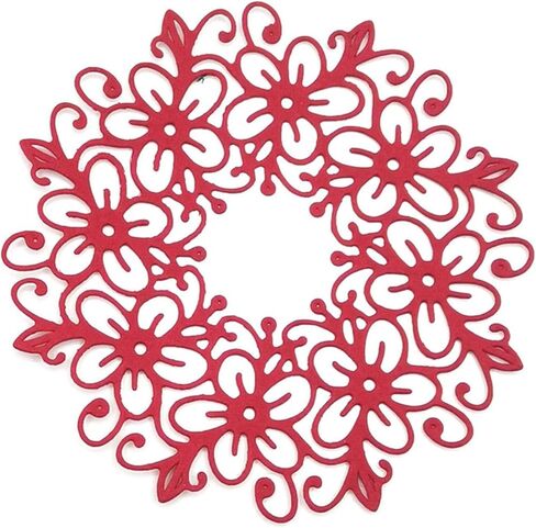 Silver Round Lace Shaped Metal Die Cuts Cutting Dies Cut Stencils for DIY Embossing Paper Leather Scrapbooking Card Making Dies Earrings, Die-Cutting and Embossing, Scrapbooking Die-Cuts in Saudi Arabia
