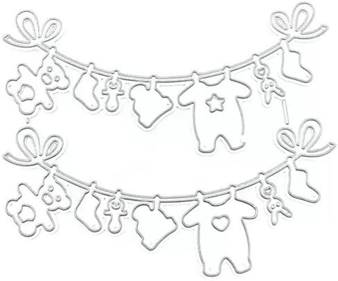 1pc Metal Cutting Baby Coat Shoes Dies Stencil Scrapbooking DIY Album Stamp Emboss Dies for Cardmaking in Kuwait