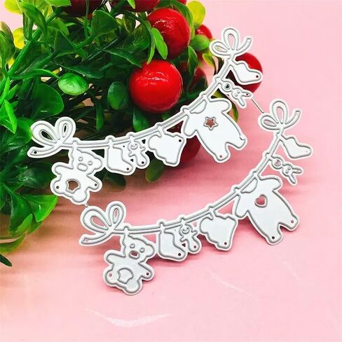 1pc Metal Cutting Baby Coat Shoes Dies Stencil Scrapbooking DIY Album Stamp Emboss Dies for Cardmaking in Kuwait