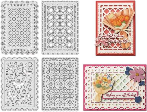 UNICRAFTALE 11Pcs Teapot Cup Set Metal Cutting Dies for Card Making Tea Cup with Flower Bowknot Heart Die Cuts Embossing Stencils Template for DIY Photo Album Card Craft Scrapbooking Decoration in Saudi Arabia
