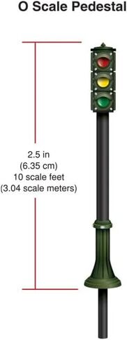 Woodland SCENICS Pedestal Traffic Light 4 Pack O Gauge in Saudi Arabia